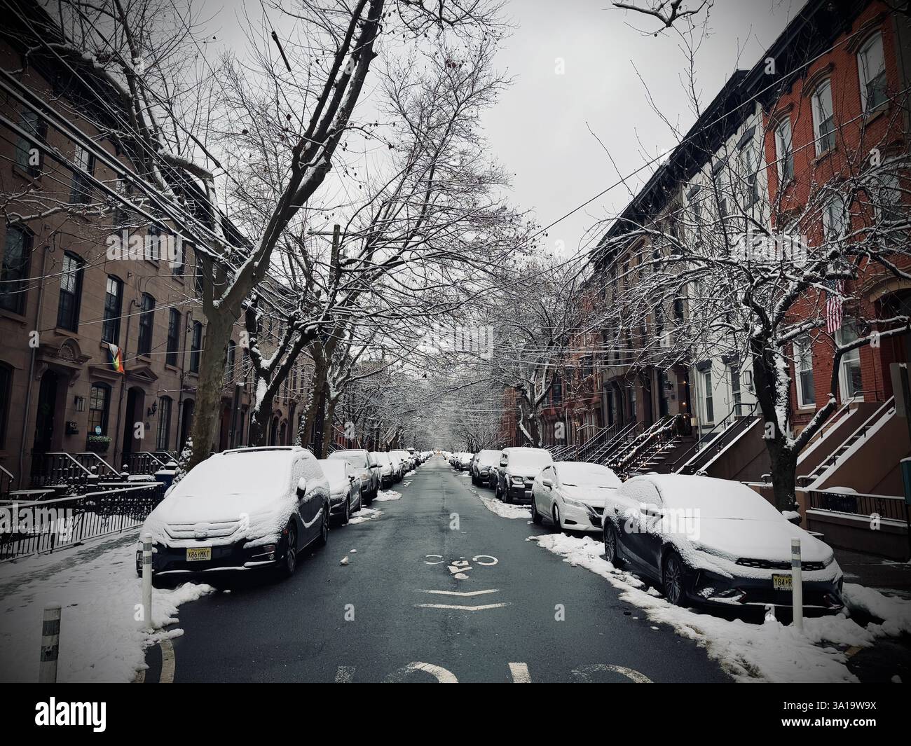Hoboken streets in Hoboken , NJ - Smartphone Captured Stock Image