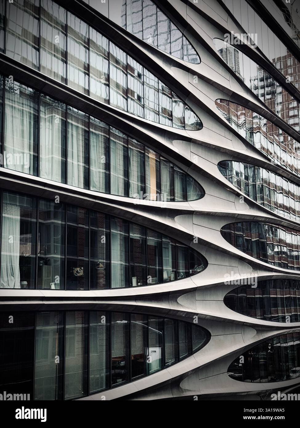 High Line art apartments in NYC, NY - Smartphone Captured Stock Image