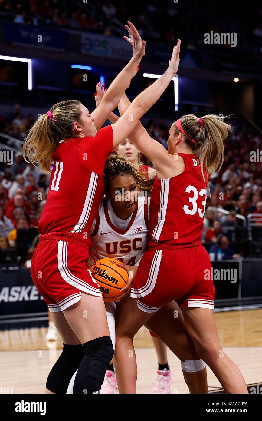 INDIANAPOLIS, IN - MARCH 07: USC Trojans forward Kiki Iriafen (44 ...