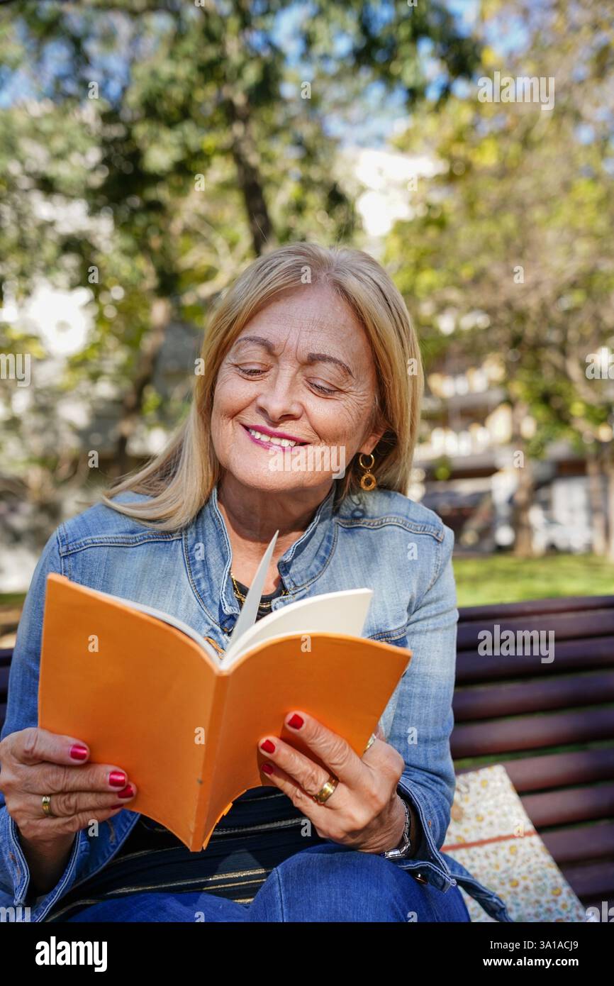 Mature woman outdoors hi-res stock photography and images - Alamy