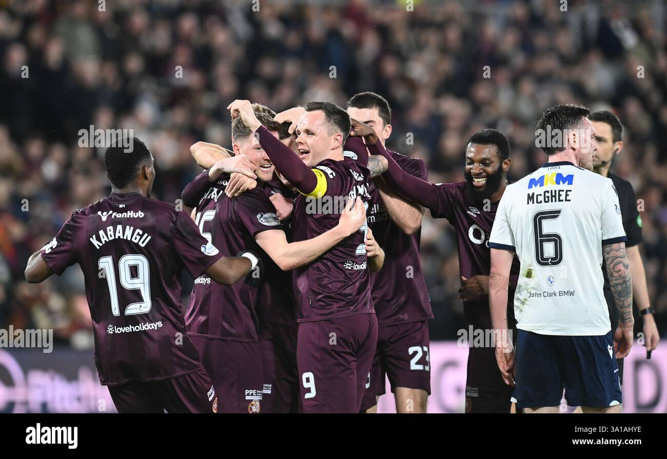 Tynecastle Park Edinburgh Scotland UK 7th March 25 Scottish Cup quarter ...