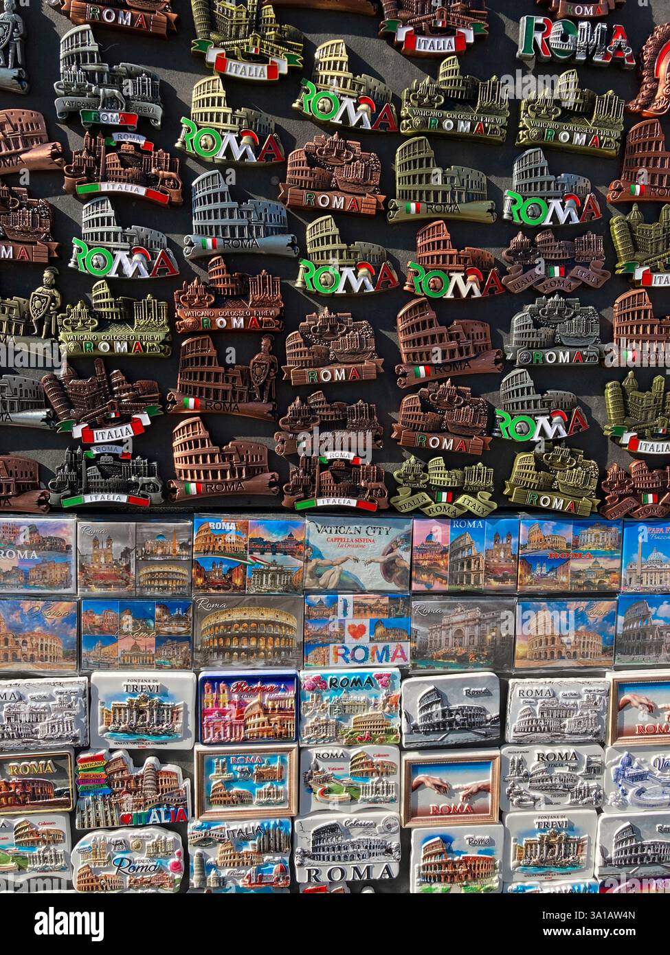 Italy, Lazio, Rome, San Giovanni in Laterano Church, Souvenir Shop - Smartphone Captured Stock Image