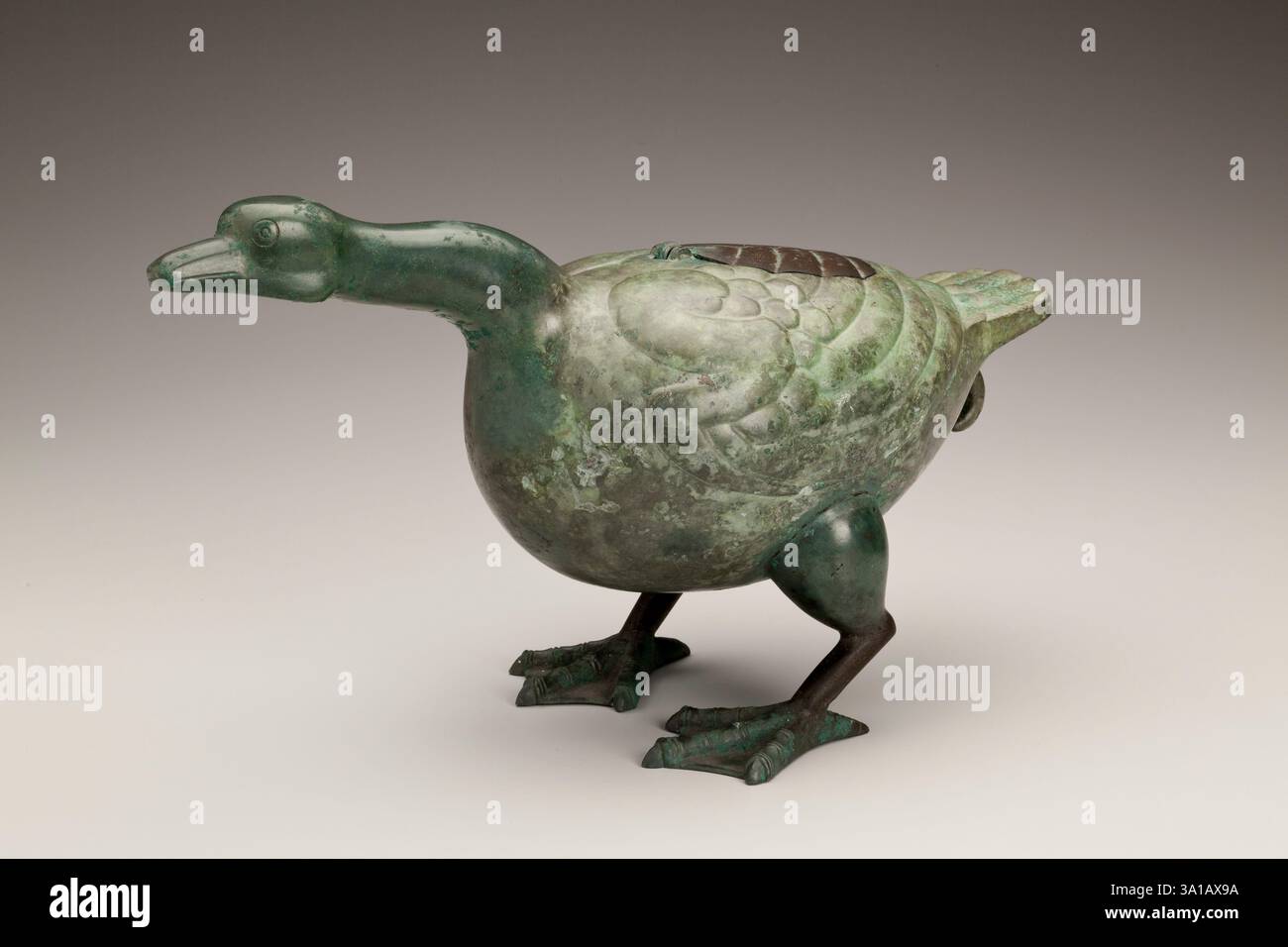 Vessel in the form of a goose, 500-225 B.C.E.. Stock Photo