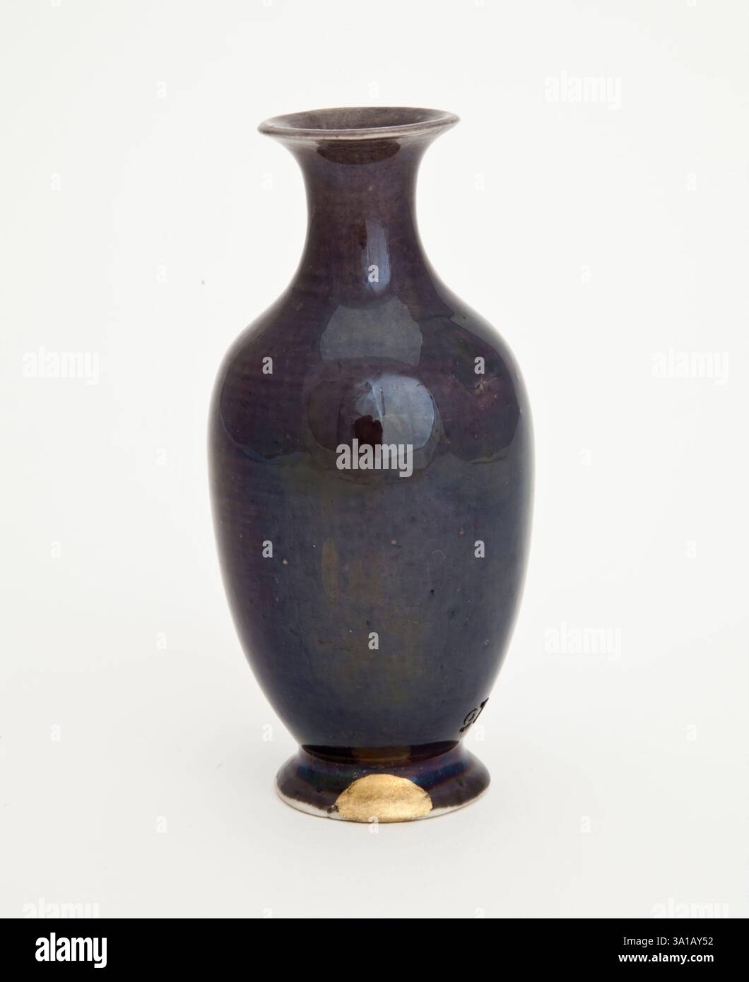 Eggplant-purple bottle, 1700s. Stock Photo