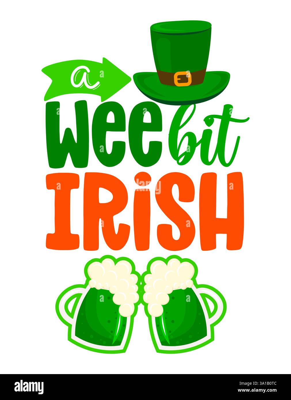 Wee Bit Lettering A wee bit Irish - St Patrik's Day inspirational lettering design for ...