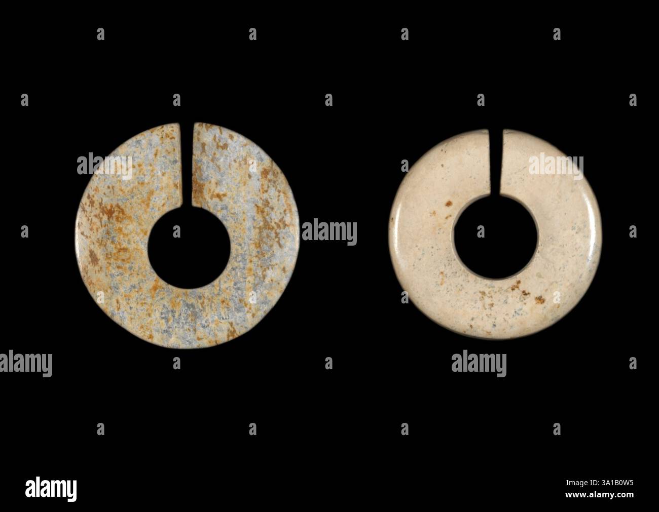 Earring (jue), about 3300 B.C.E.. Stock Photo