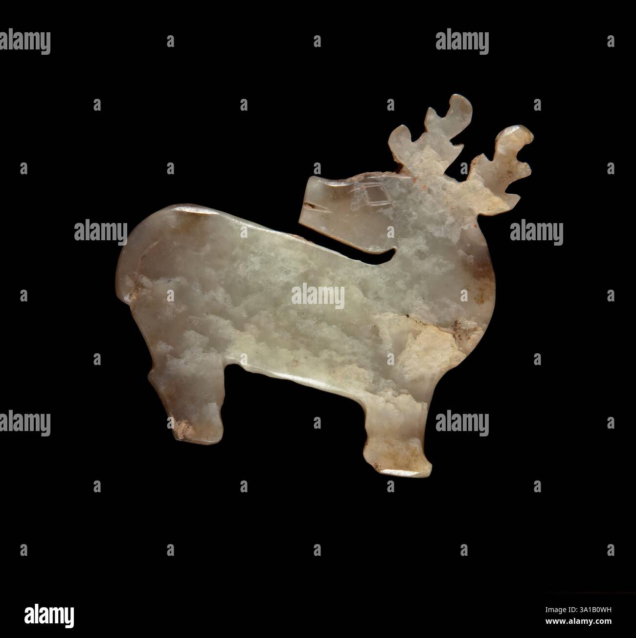 Deer pendant, 1000s B.C.E.. Stock Photo