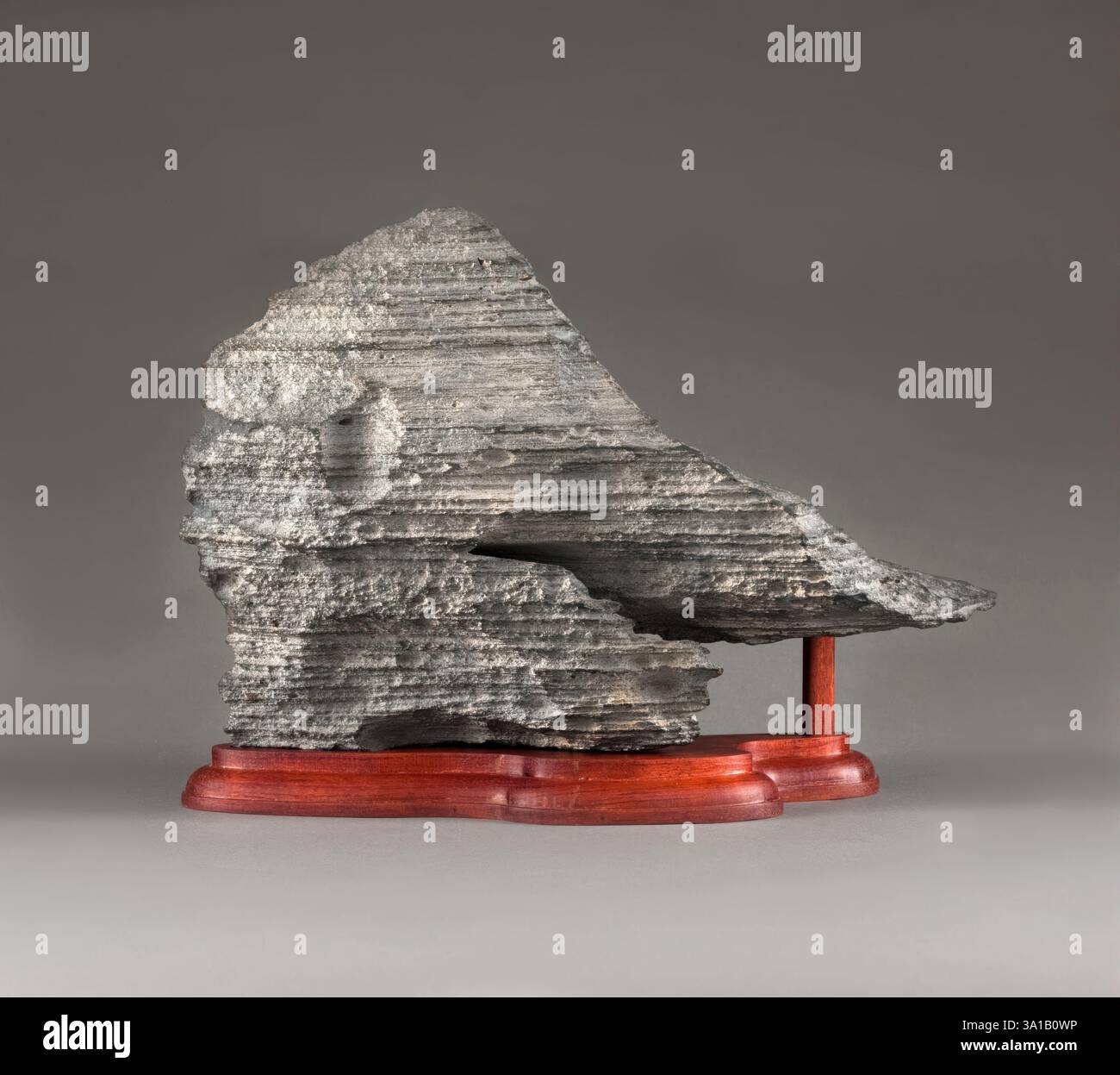 Fringe of Orient on wooden stand, 1700s. Stock Photo