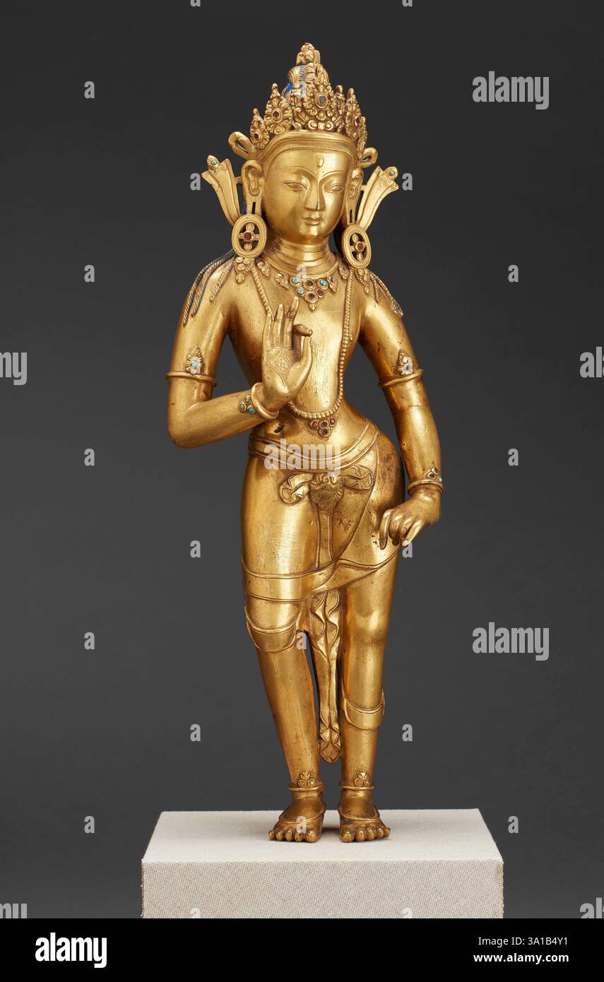 Bodhisattva, about 1700. Stock Photo