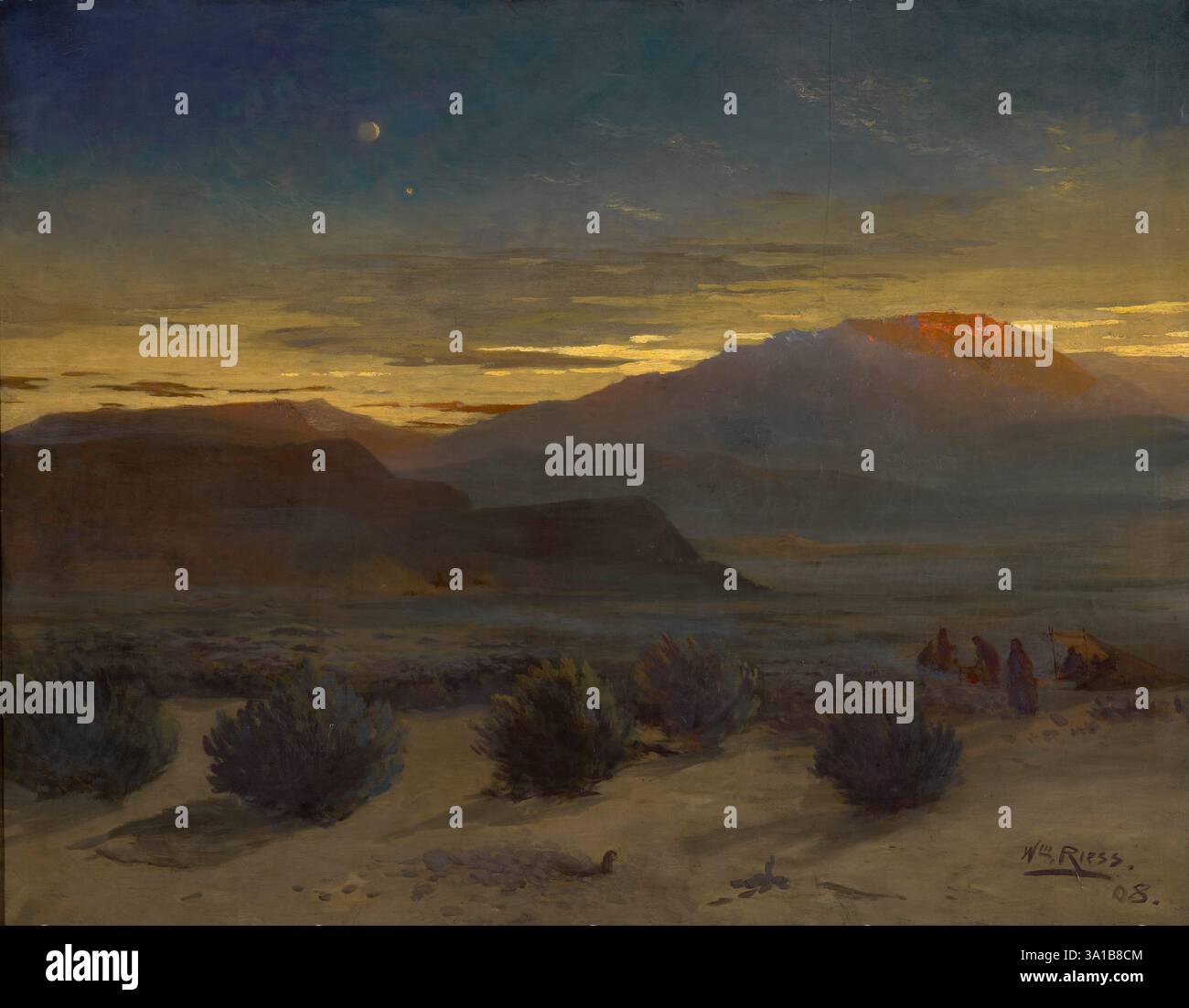 Wyoming Desert, 1908. Stock Photo