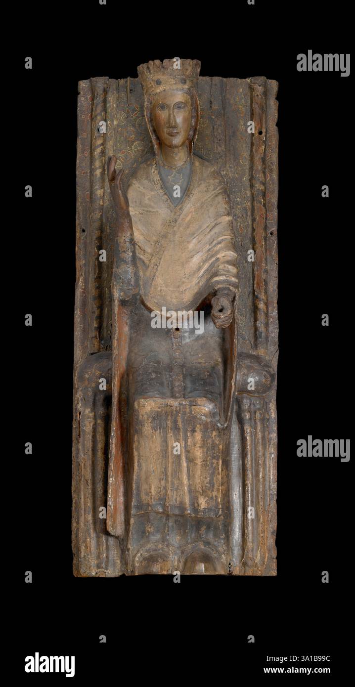 Madonna Enthroned, early 13th century. Stock Photo