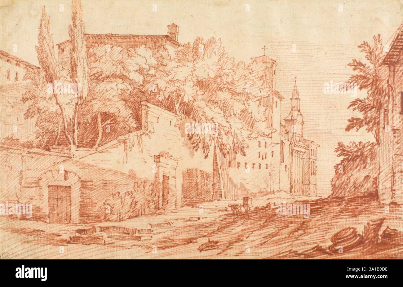 Roman Scene, 1755-1769. Stock Photo