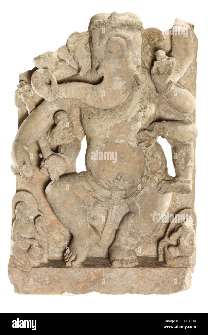 Dancing Ganesha, 1000s. Stock Photo