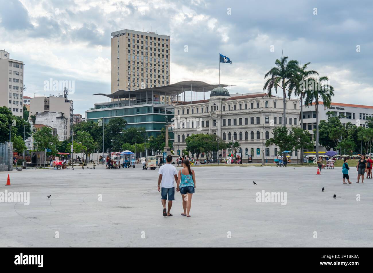 View of Praça Mauá square featuring Rio de Janeiro Art Museum amid ...