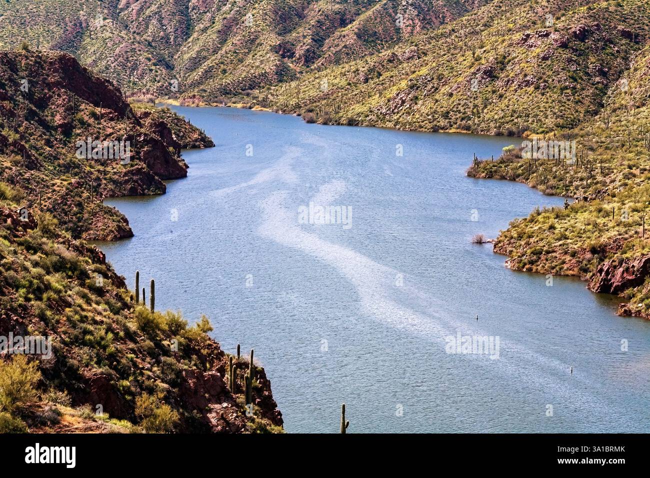 Salt River, State Route 88, near Apache Junction, Arizona, USA Stock Photo