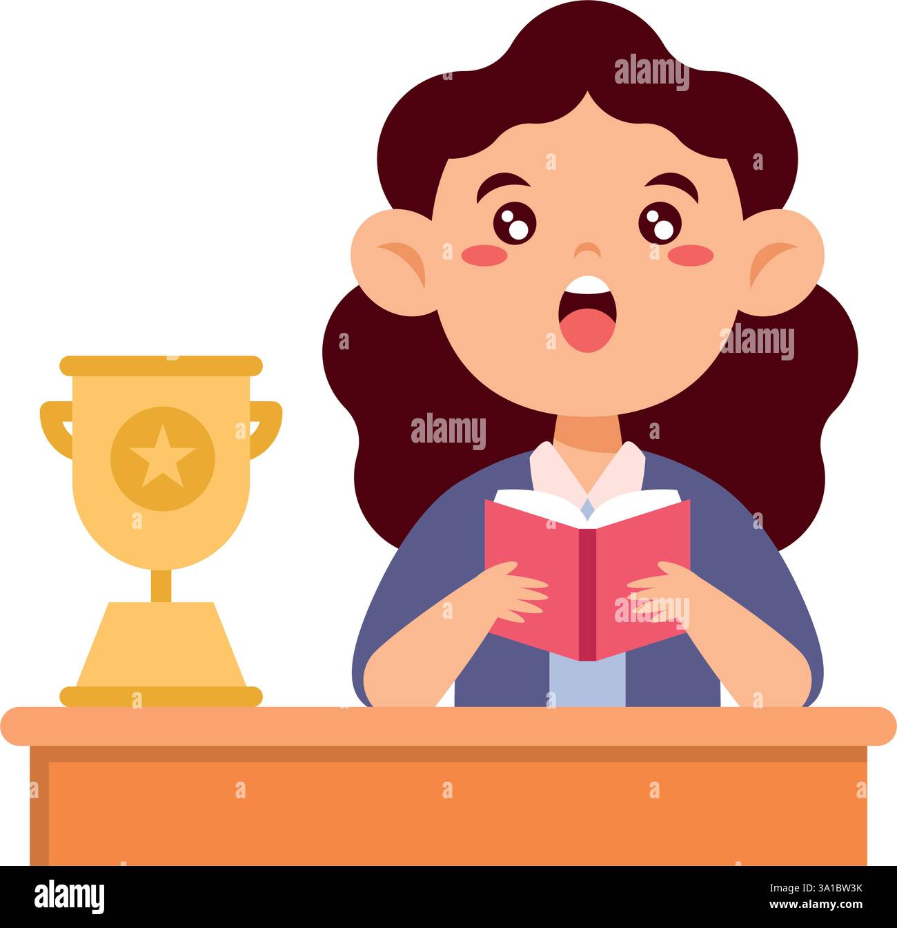 best-student-trophy-holder-stock-vector-image-art-alamy