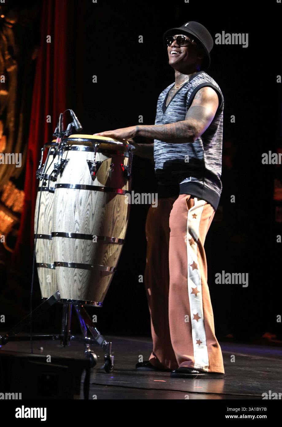 March 6, 2025, New York, New York, USA: Musician PEDRITO MARTINEZ seen ...