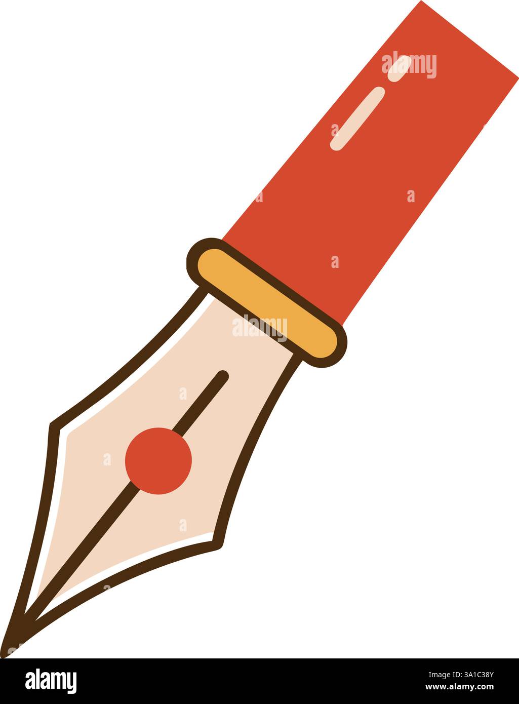 Vintage Object Fountain Pen Icon Stock Vector Image & Art - Alamy