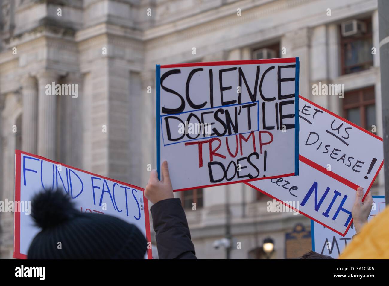 Philadelphia, Pennsylvania – March 7,2025: Supporters of science ...