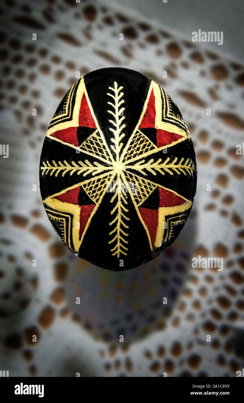 This is a Ukrainian Easter egg, also known as a pysanka Stock Photo - Alamy