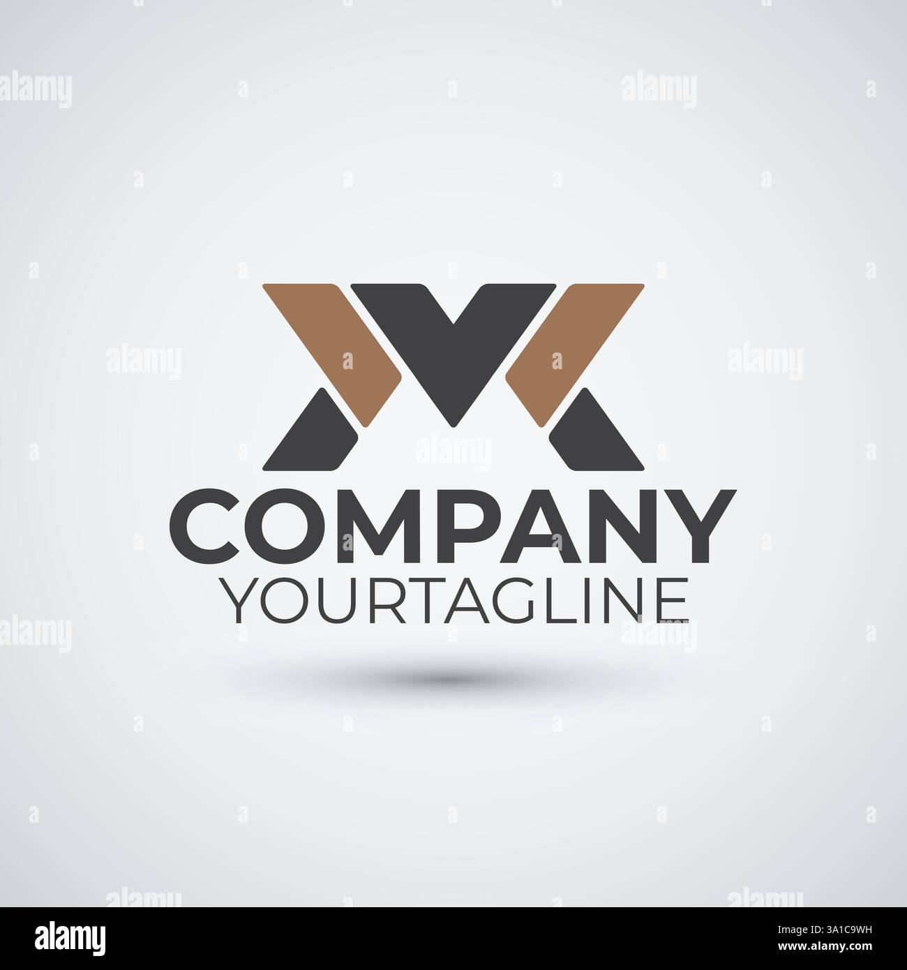 letter M logo template flat design Stock Vector
