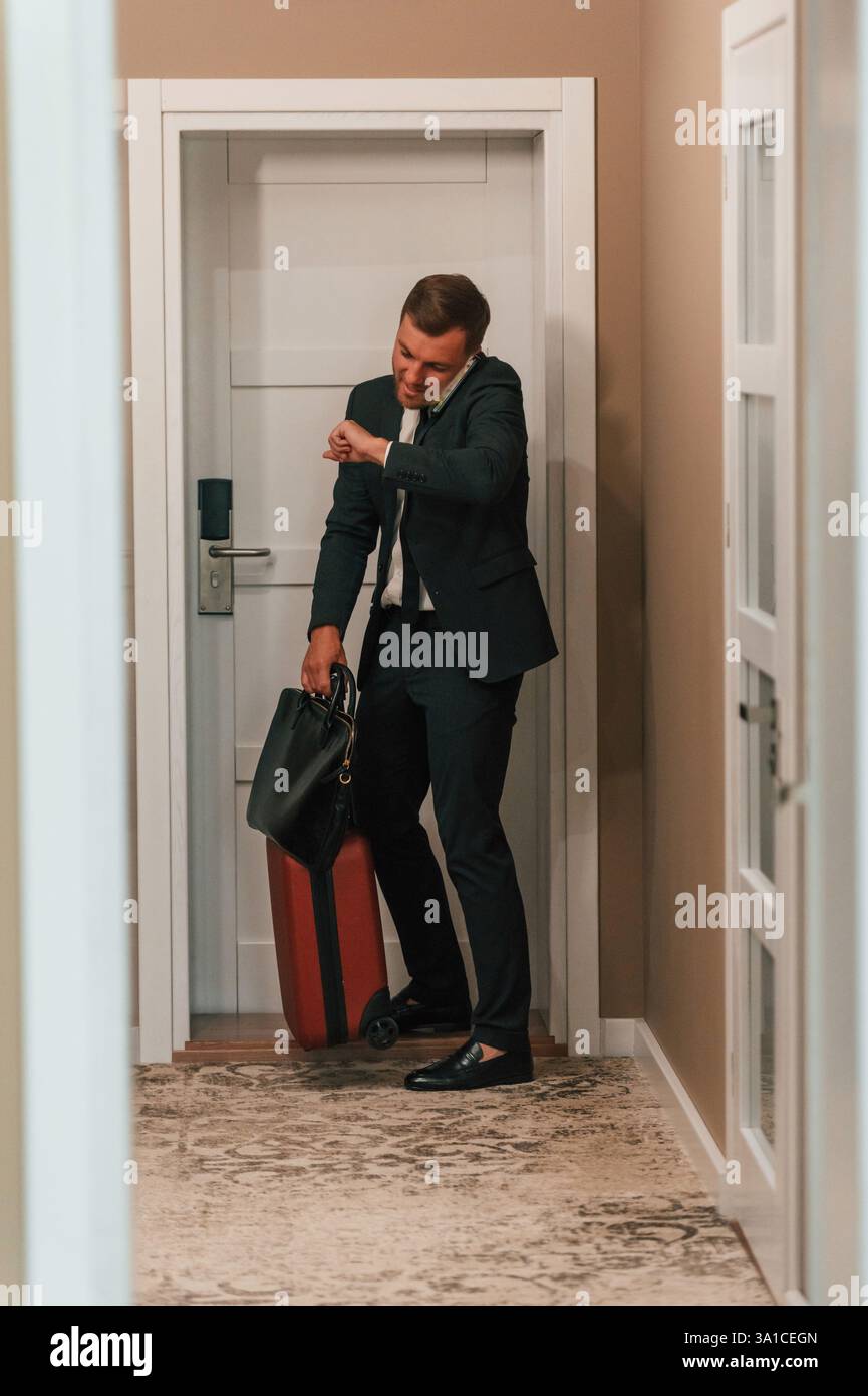 Corporate person entering room hi-res stock photography and images - Alamy