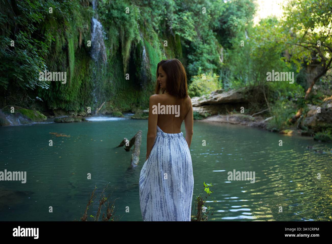 Woman in dress on river hi-res stock photography and images - Alamy
