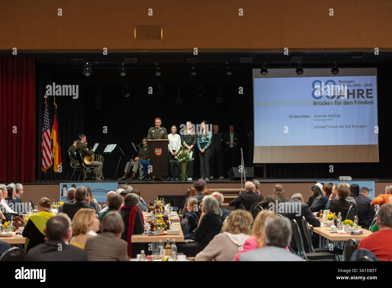 Gedenkveranstaltung Brücke von Remagen - 07.03.2025 Rede von US General ...