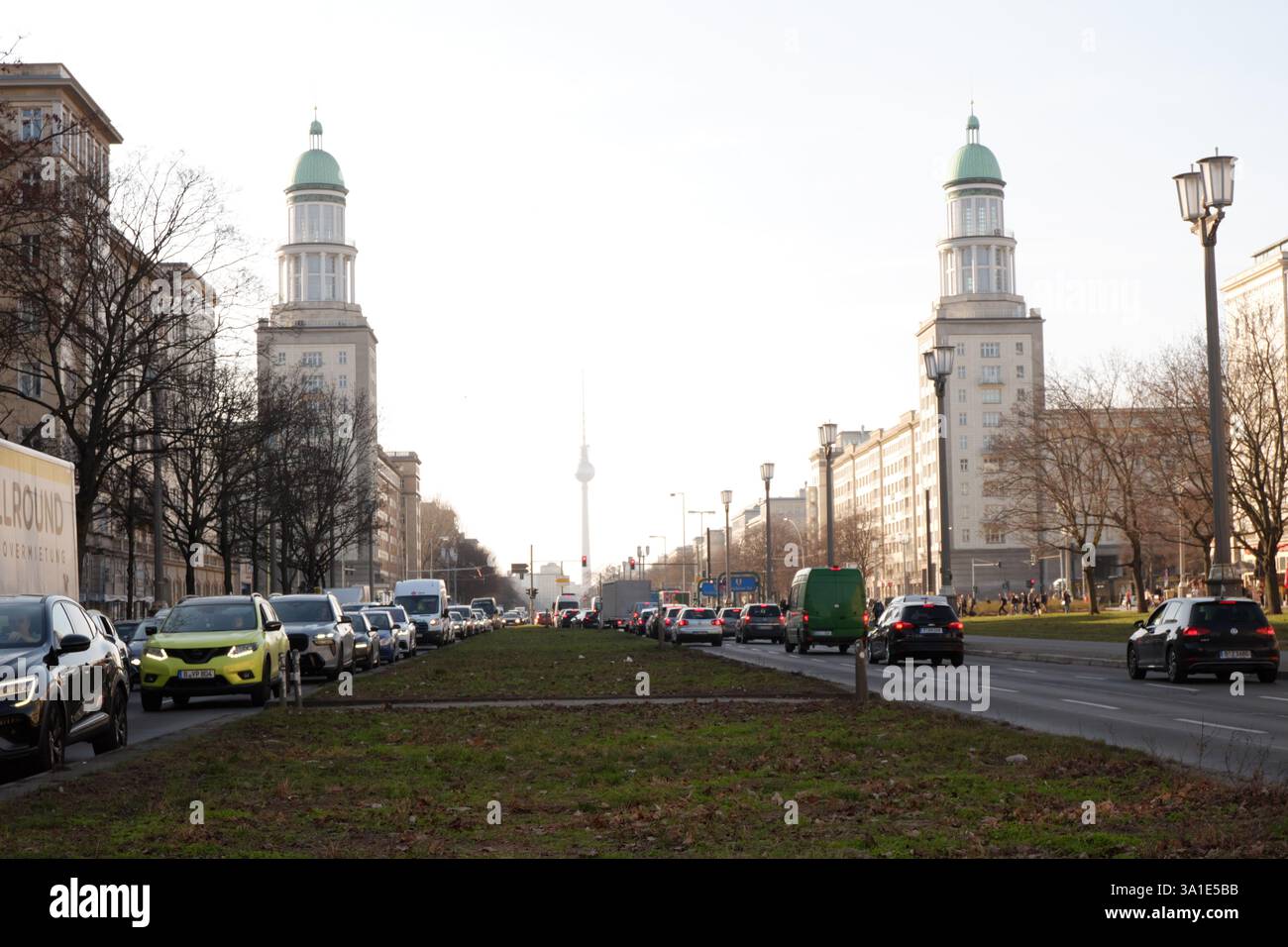 Frankfurter Tor, formerly Stalin Allee, Soviet style post war housing ...