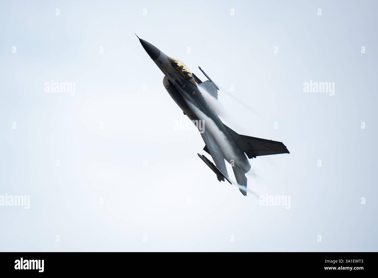 F-16 of The Royal Thai Air Force (RTAF), performs in the sky to the ...
