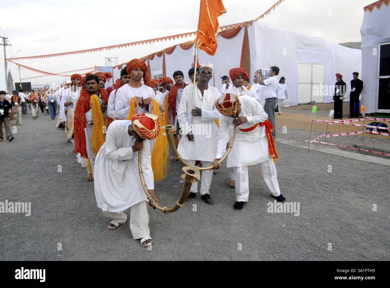 Dancers Perform The Traditional Marathi Folk Dance To Welcome Former