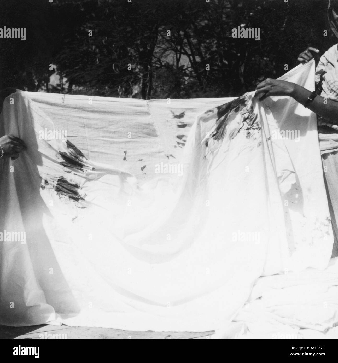 the-bloodstained-dhoti-dress-mahatma-gandhi-wore-at-the-time-of