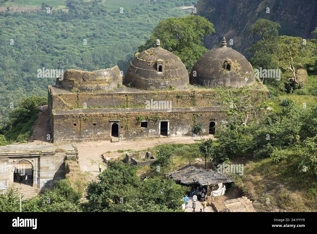 UNESCO World Heritage Champaner Pavagadh, Granaries situated on the ...