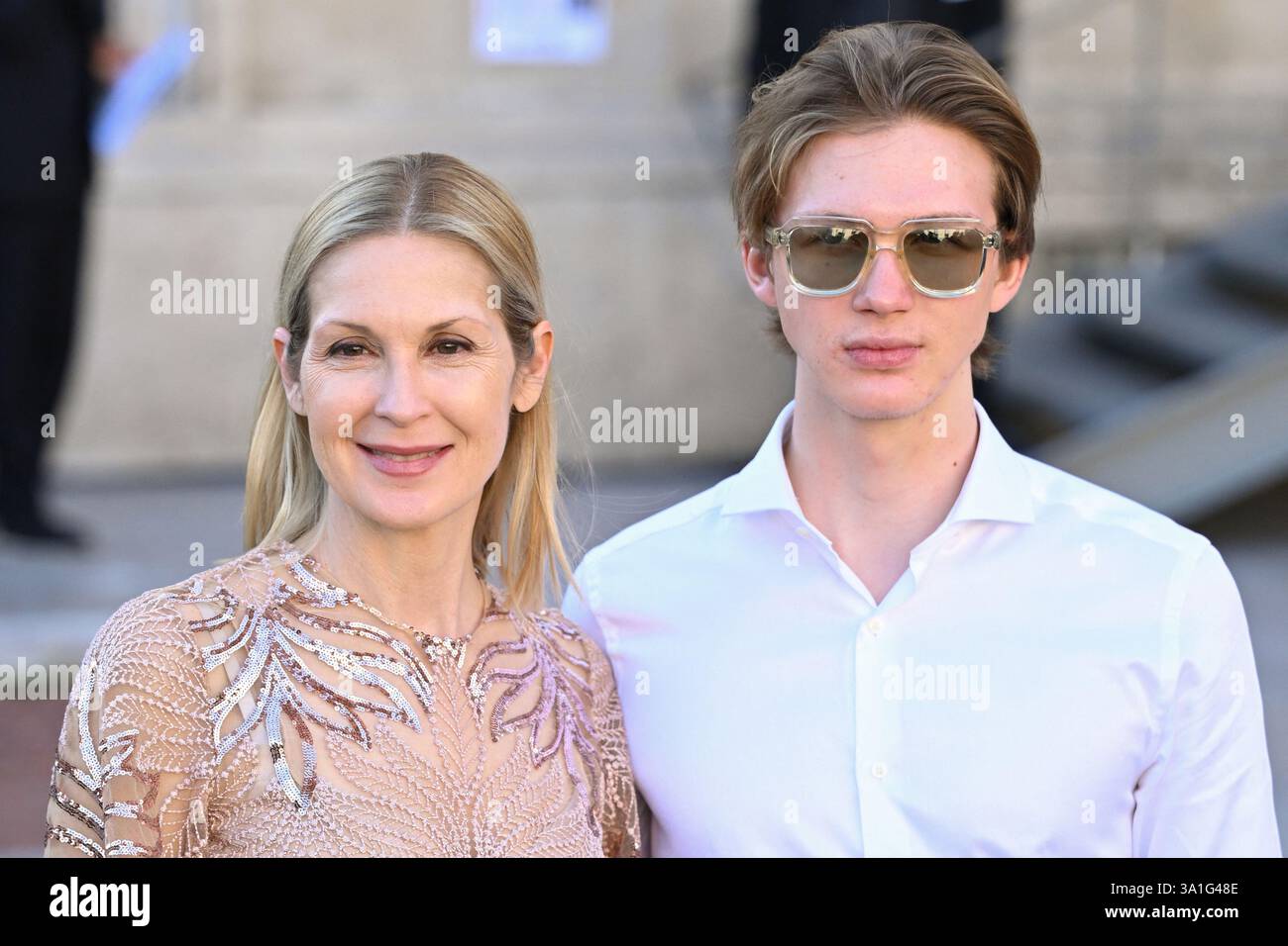 Kelly Rutherford and Hermes Gustaf Daniel Giersch attending the Elie