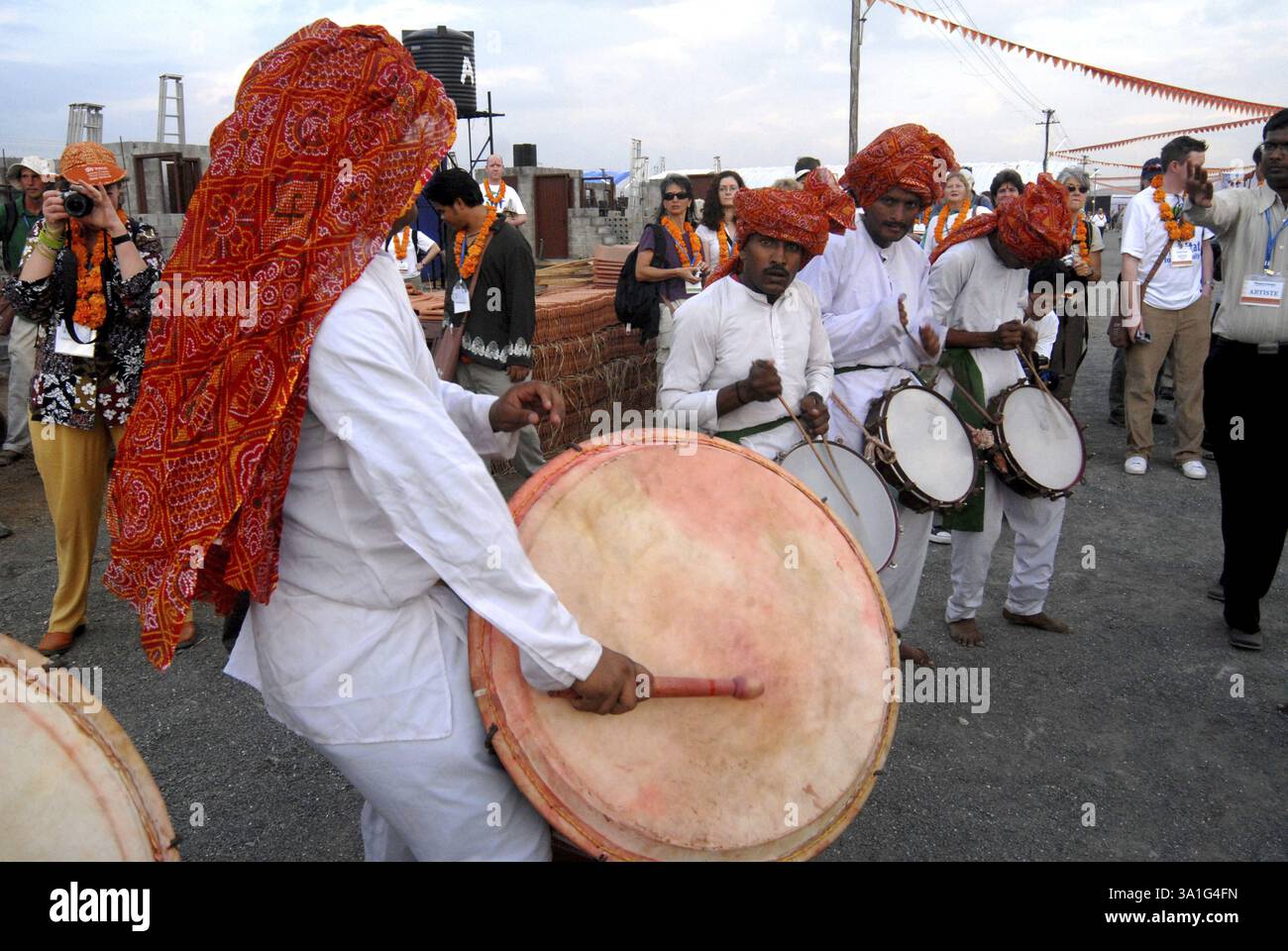 Dancers Perform The Traditional Marathi Folk Dance To Welcome Former