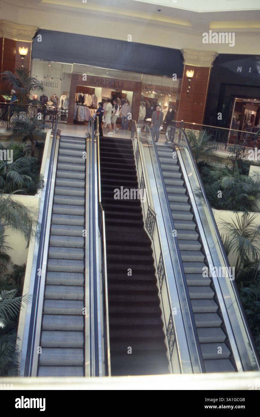 Escalator in hotel Stock Photo