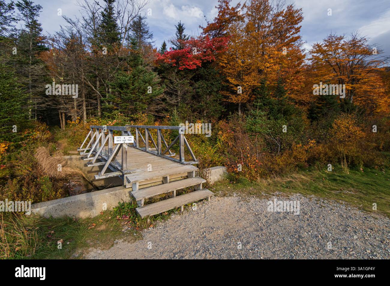 Crwaford Notch State Park, White Mountains, New Hampshire Stock Photo