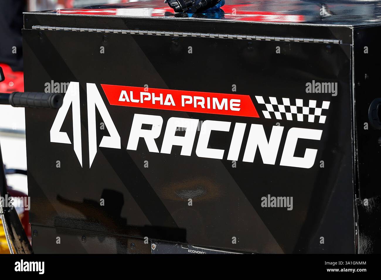 AVONDALE, AZ - MARCH 08: The Alpha Prime Racing logo during practice ...
