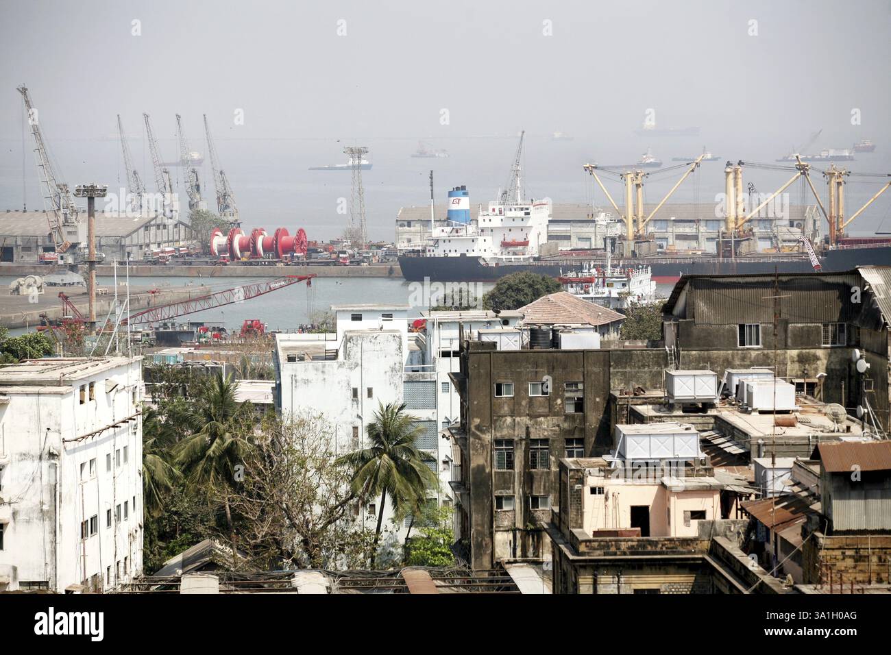 View of Bombay port trust, Bombay now Mumbai, Maharashtra, India, Asia Stock Photo