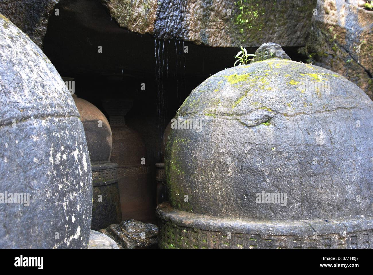 Bhaja caves, vihara monasteries Buddhist rock-cut caves in 12th Century ...
