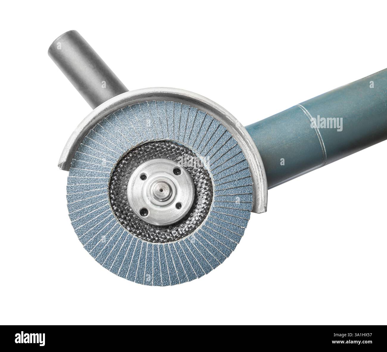 Part Of Angle Grinder Isolated On White Stock Photo