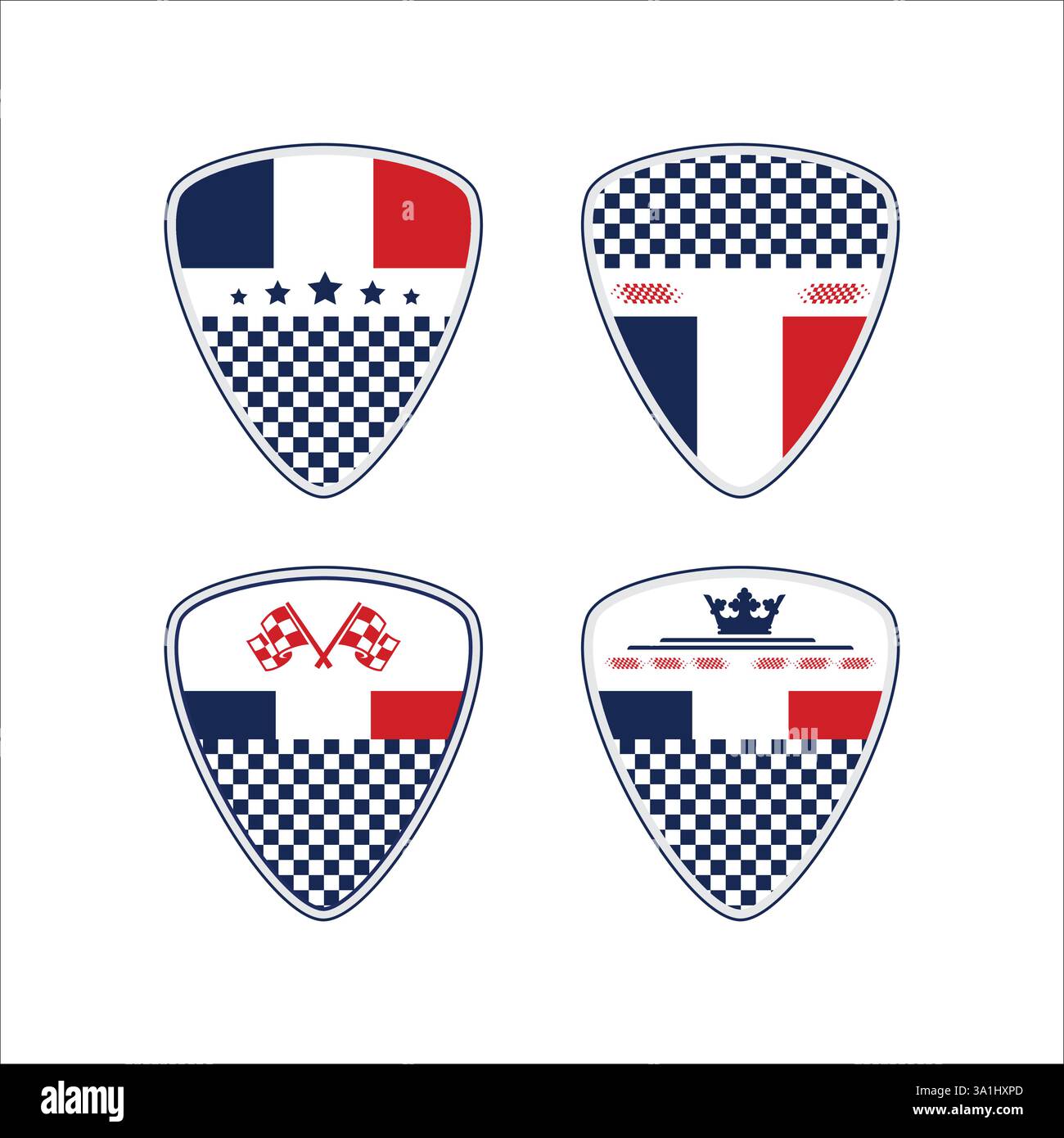 France sport racing flags flat Stock Vector Image & Art - Alamy