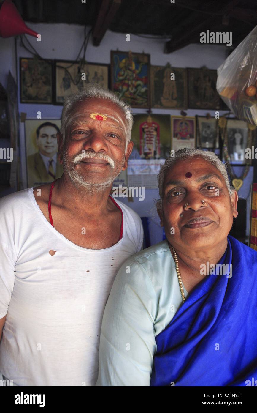 Portrait old man tamil nadu hi-res stock photography and images - Alamy