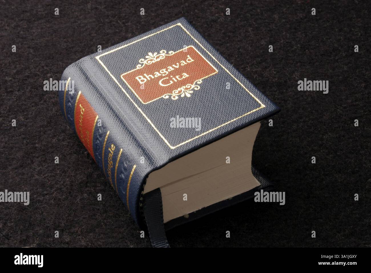 Indian sacred and epic book Bhagvad Gita in miniature form, India, Asia ...