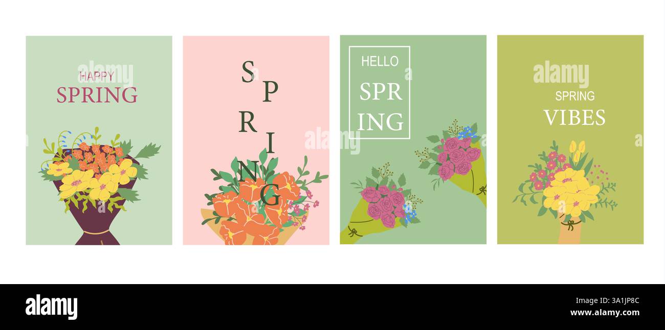 Flowers and messages Stock Vector Images - Alamy