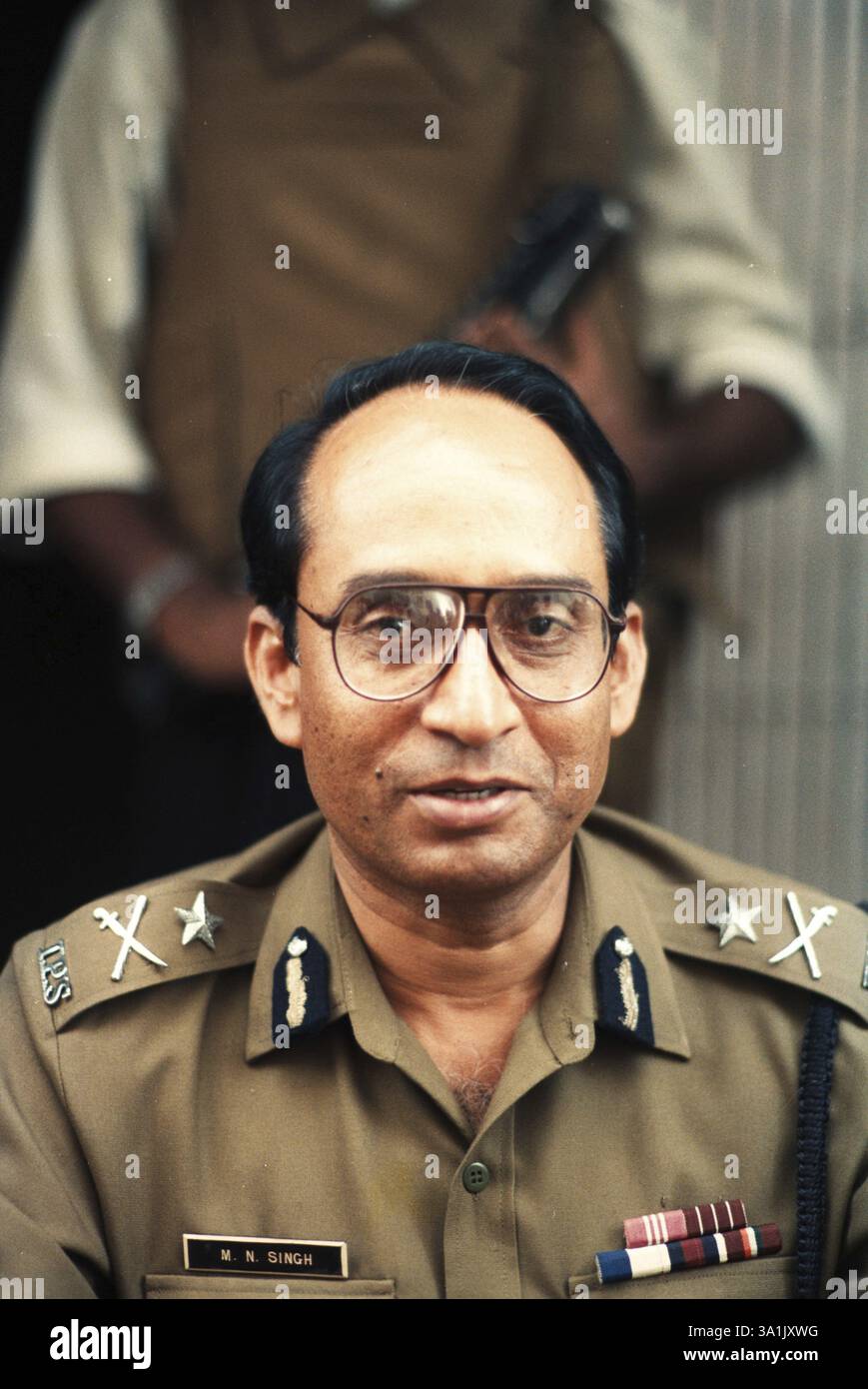 Police Commissioner M. N. Singh NA MR Stock Photo