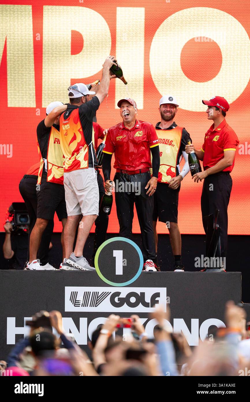 First place team champions, Abraham Ancer of Fireballs GC, Captain ...