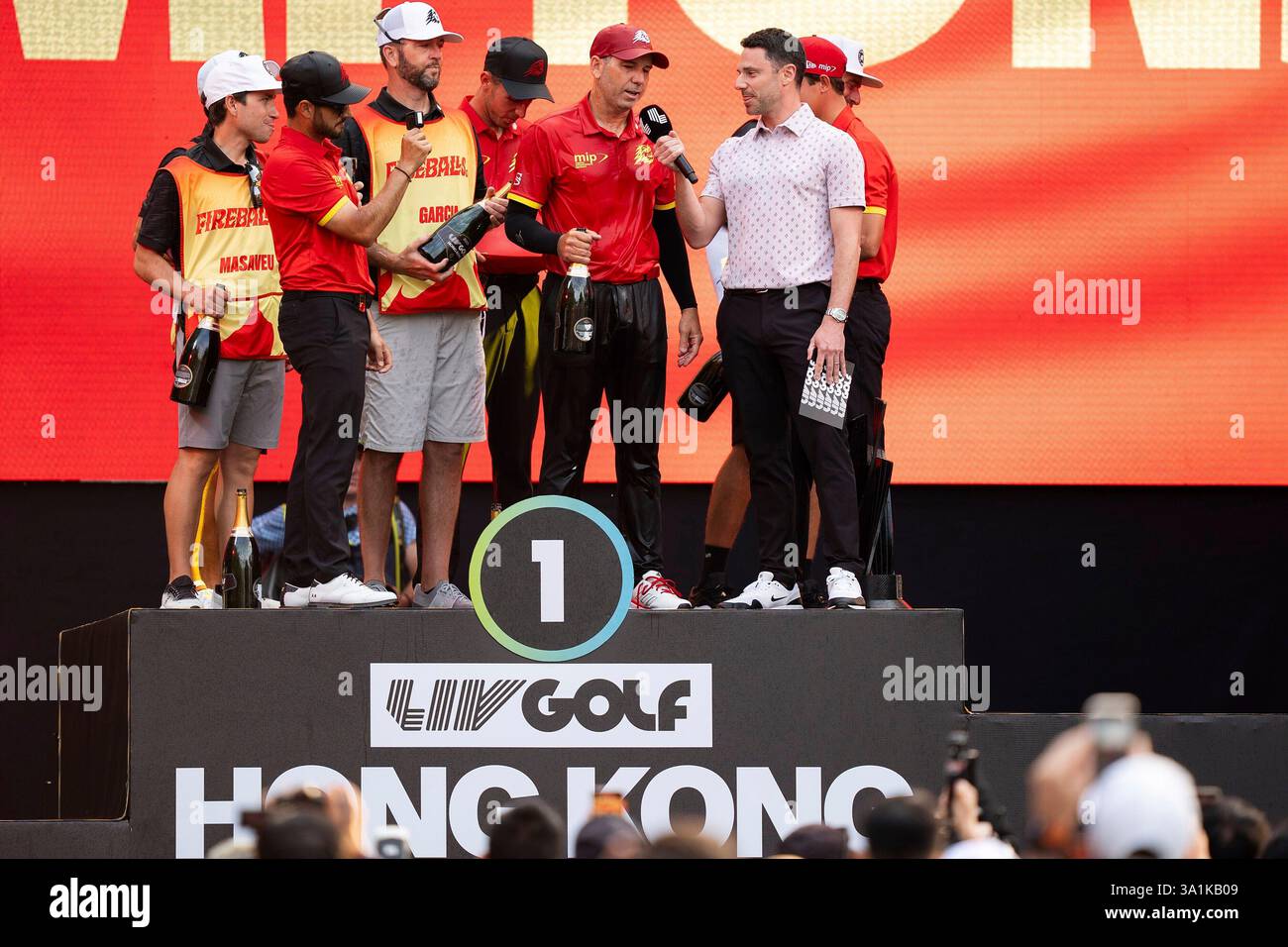 First place team champions, Abraham Ancer of Fireballs GC, Captain ...