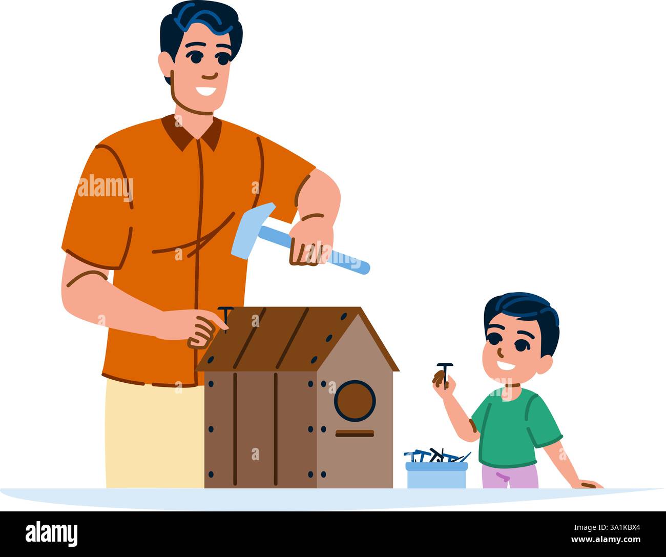 wood building birdhouse vector Stock Vector Image & Art - Alamy