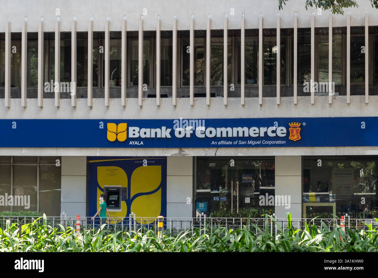 Makati City, Philippines - February 1, 2025: Bank of Commerce Ayala Branch in Makati City, Philippines. Stock Photo